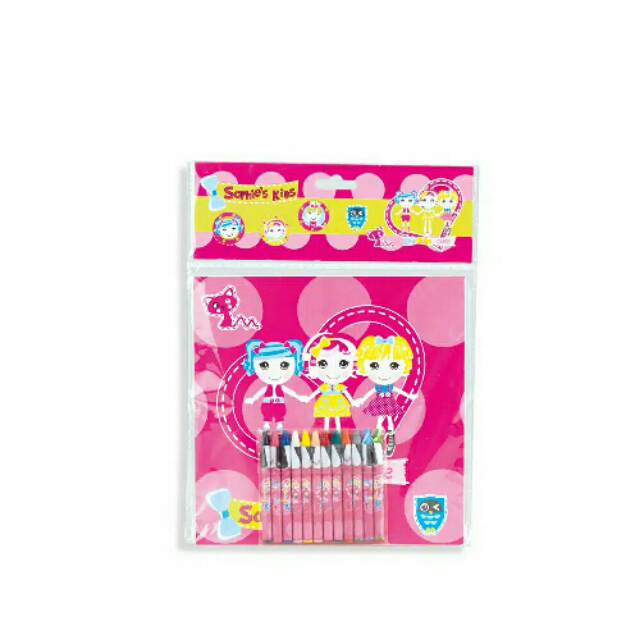 

Sunday crayon set pink
