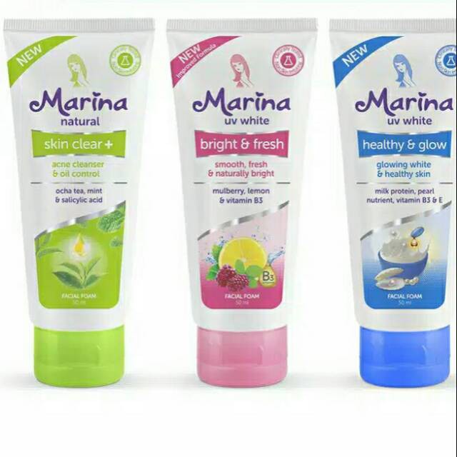 marina facial foam green tea
