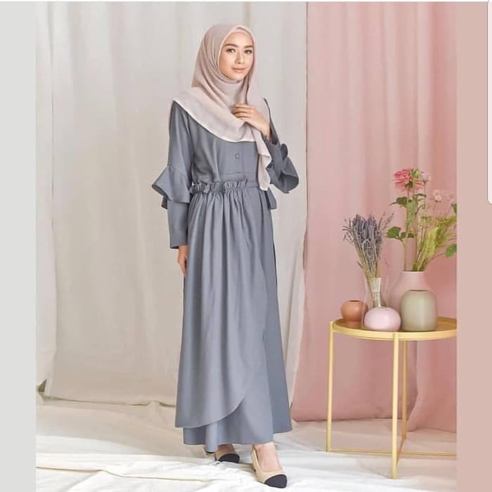 GAMIS PESTA BALOTELLI CANTIK HIASAN MUTIARA TREND MAGENTA NAVY PINK ORI BUTIK BESTSELLER PROMO I.6