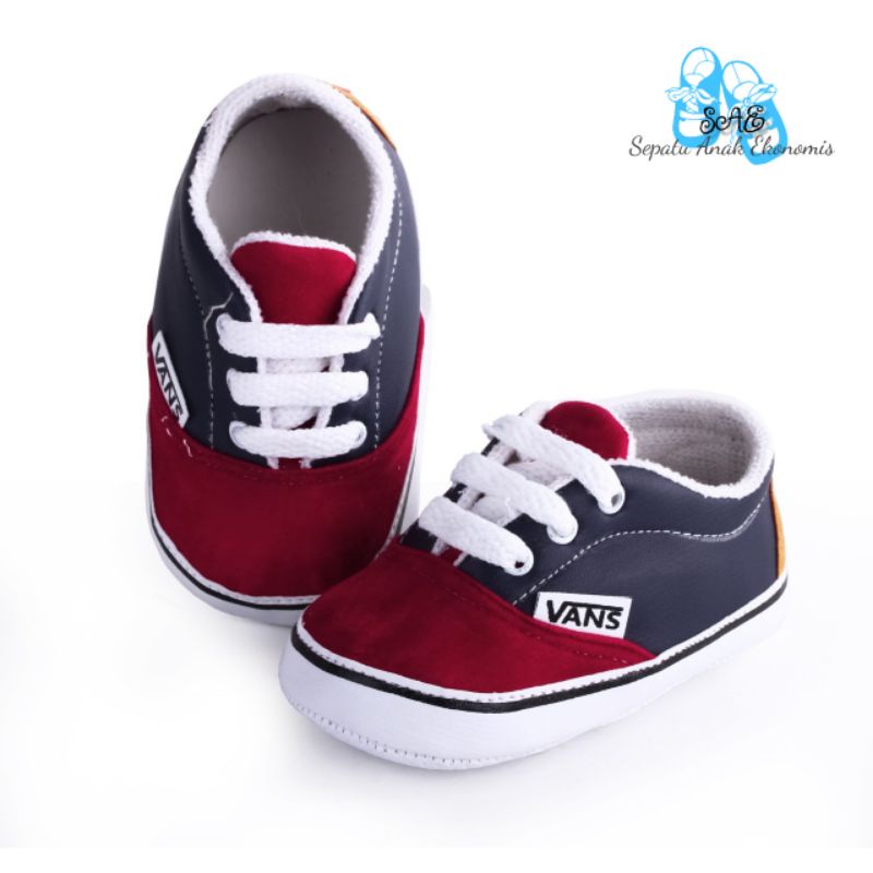 Sepatu bayi laki-laki umur 0-6 bulan | baby shoes | prewalker | sneakers baby | sepatu belajar jalan