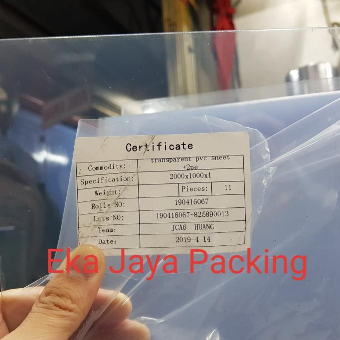 Pvc Sheet Clear ( Mika Kaku Lembaran 1Mm )