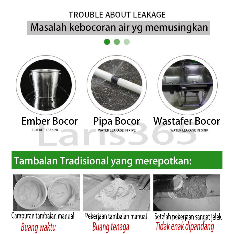 JIMATOR TAPE Lakban Waterproof Stiker Tambalan Bocor Stiker Tahan Air