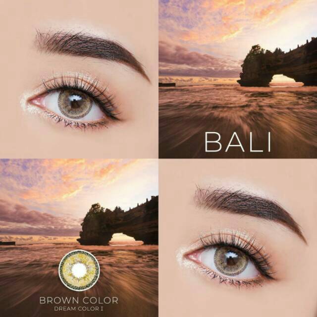 Softlens Dreamcolor Bali Dreamcon soflen Bali Grey Brown Lensa Kontak