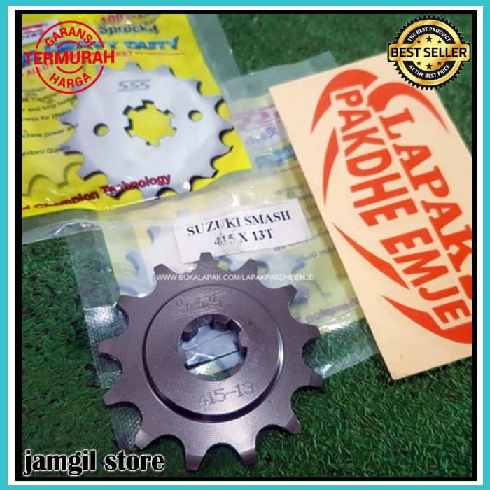 GEAR DEPAN 415 13 SSS ORIGINAL SMASH GRAND SUPRA X125 SUPRA X LEGENDA SHOGUN 125