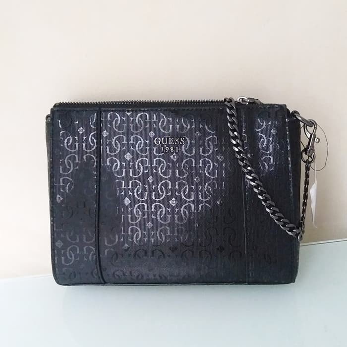 [New] Tas Selempang Wanita Guess Original Kam Hitam