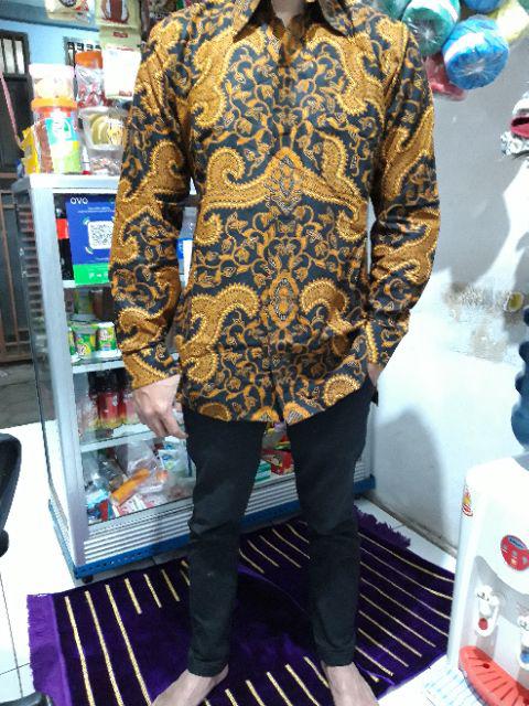Belanja Kemeja Batik Pria Ppbtk07 Modern Lengan Panjang Casual Modis Trendy Masa Kini Aslipekalongan