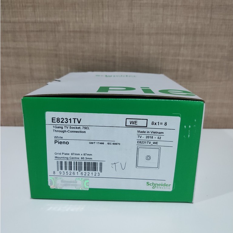 Socket TV Schneider 1 Gang Pieno E8231TV bagus awet