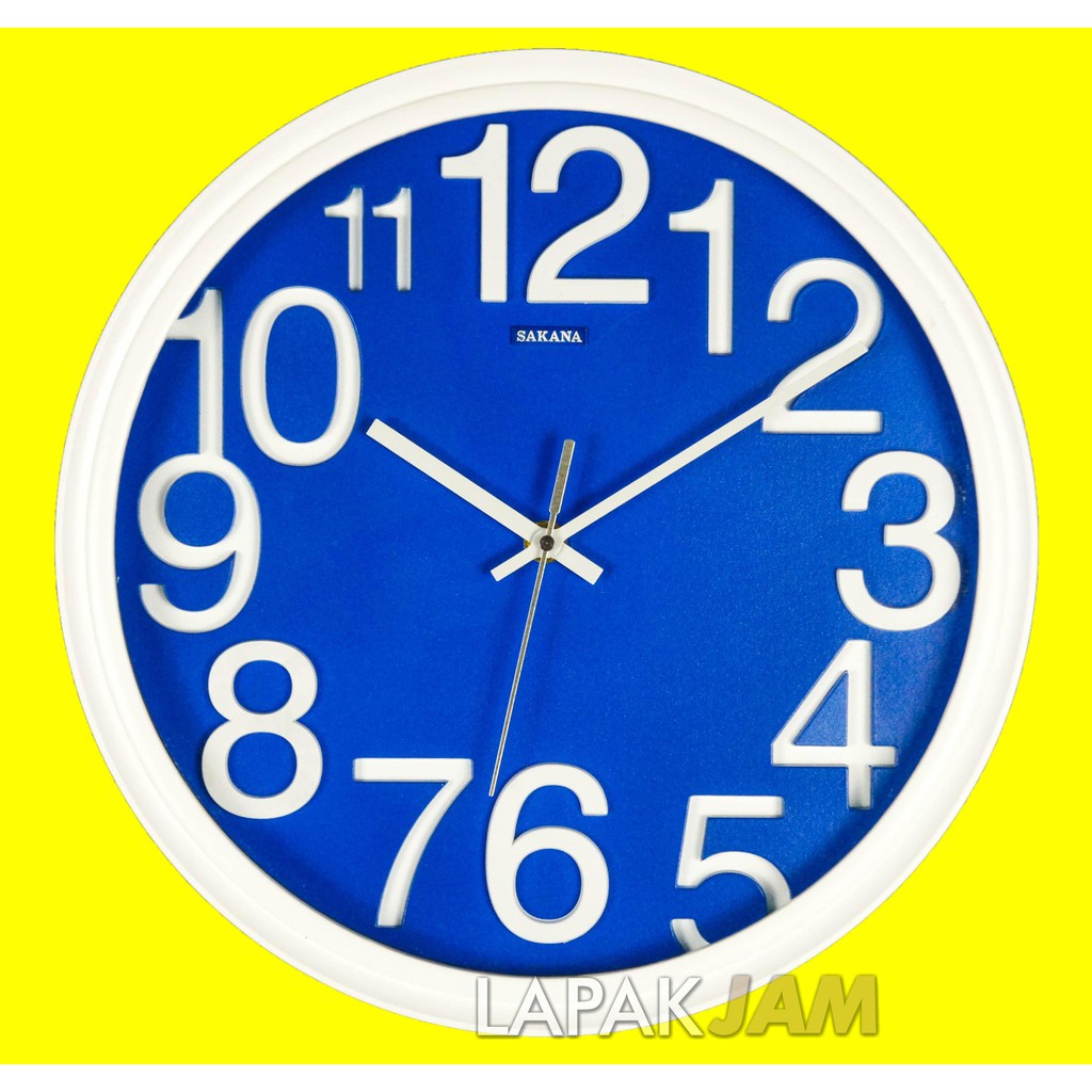 Jam Dinding Kantor Polos Minimalis Dekorasi Rumah Wall Clock Bagus SAKANA 850