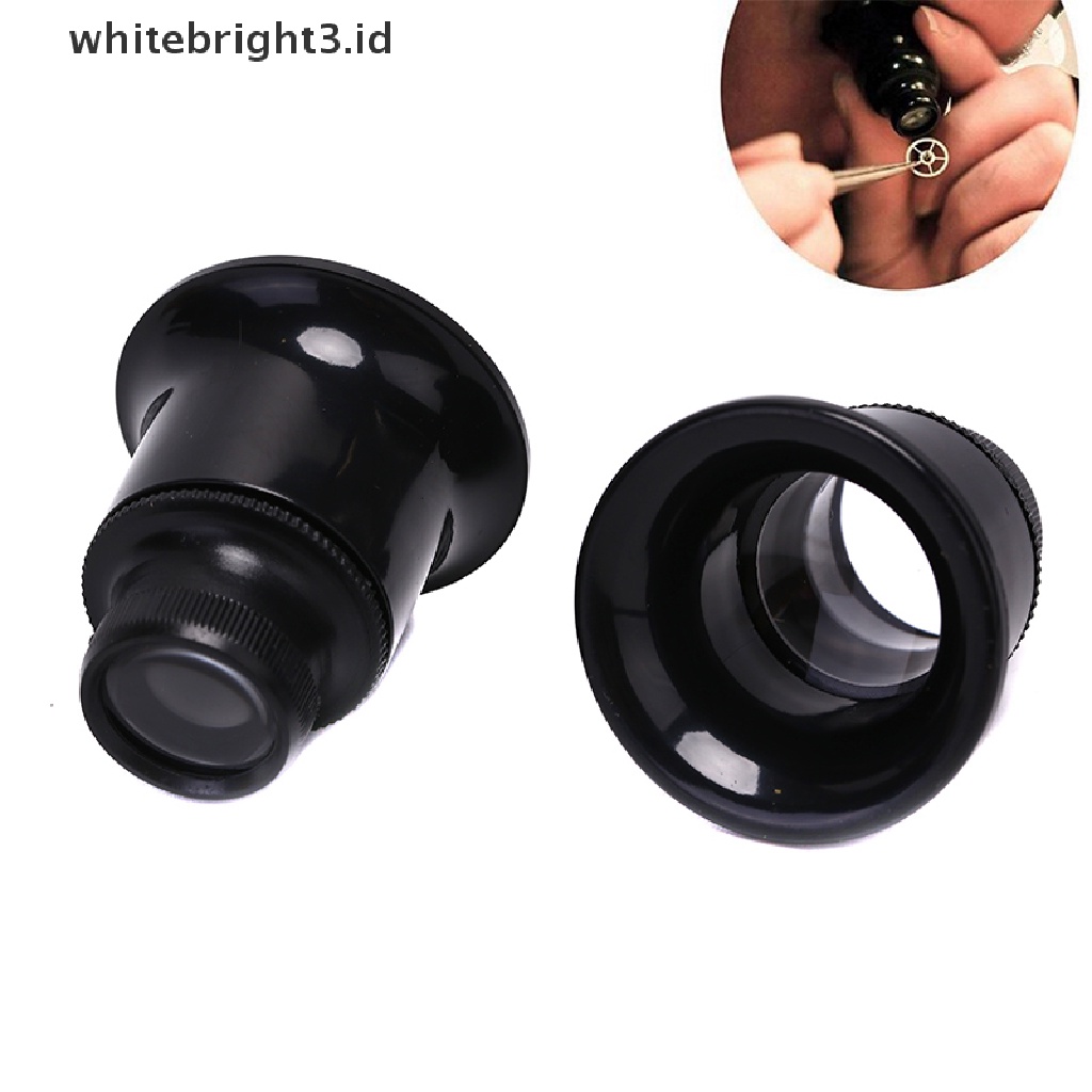 (whitebright3.id) Kaca Pembesar 20X Untuk Reparasi Jam Tangan / Perhiasan