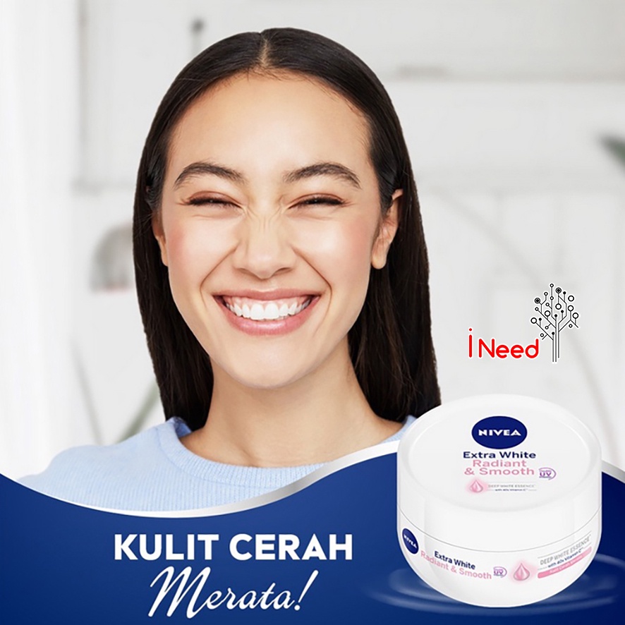 (INEED) NIVEA Body CREAM Extra White Radiant &amp; Smooth Cream 50 ml