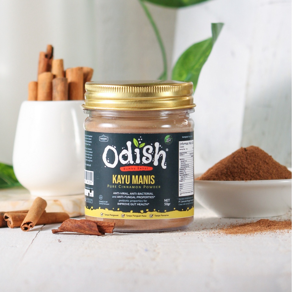 

Kayu Manis Bubuk Odish 50gr | 100% Pure Cinnamon Powder