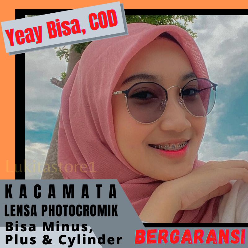 KACAMATA LENSA PHOTOCROMIK / BLUERAY 1301