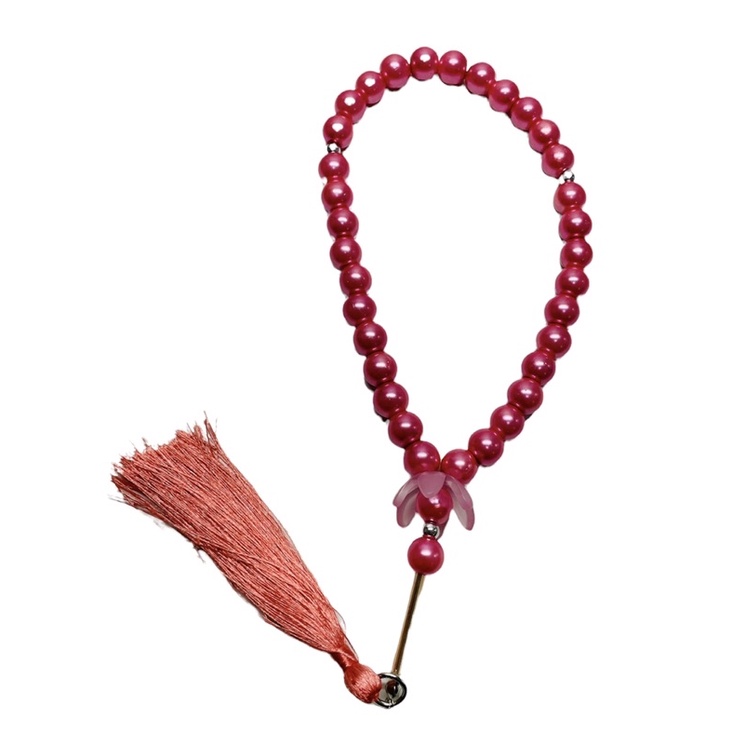 TASBIH MUTIARA 33 BUTIR BUNGA TASSEL SERIES