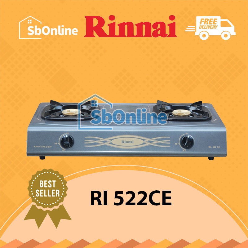 RINNAI Kompor Gas 2 Tungku RI-522CE