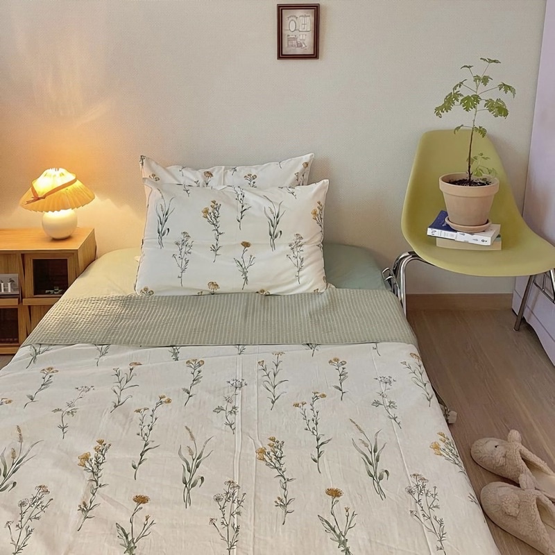 Floral Bedsheet • Sprei set Motif Bunga Vintage