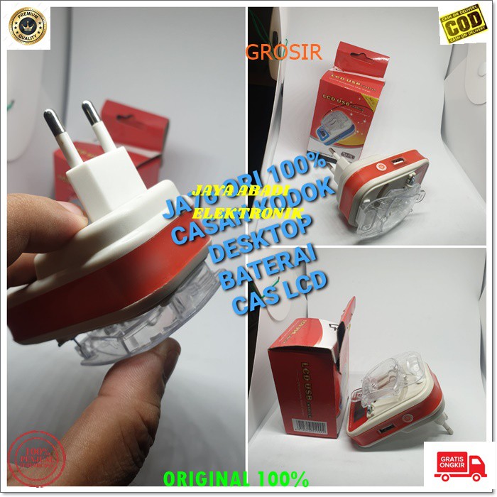 J76 DESKTOP LCD USB ADAPTOR KODOK CHARGER BATERAI CAS CASAN LED CHARGE HANDPHONE PENGISIAN BATERAI ALAT CAS ELEKTRONIK BATOK CHARGE TRAVL UNIVERSAL MULTI POWER SUPPLY GADGED ORIGINAL BISA SEMUA JENIS BATERAI HP ADA LUBANG USB TINGGAL KASIH KABEL