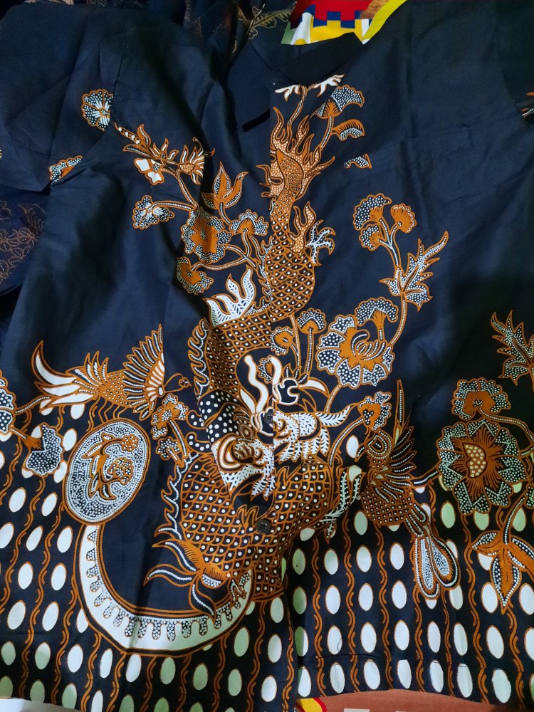 Prabu Nogo Kemeja Batik Pria Lengan Pendek Atasan Batik Baju Batik Pria Batik Modern By Gba