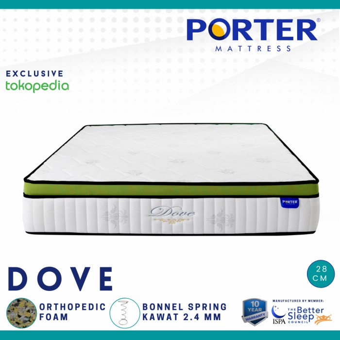 Kasur Springbed Orthopedic PORTER - Dove - 120 x 200