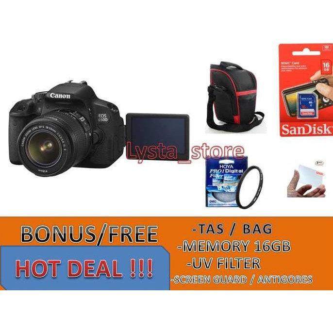 CANON EOS 650D KIT 18-55MM / CANON 650D / EOS 650D murah