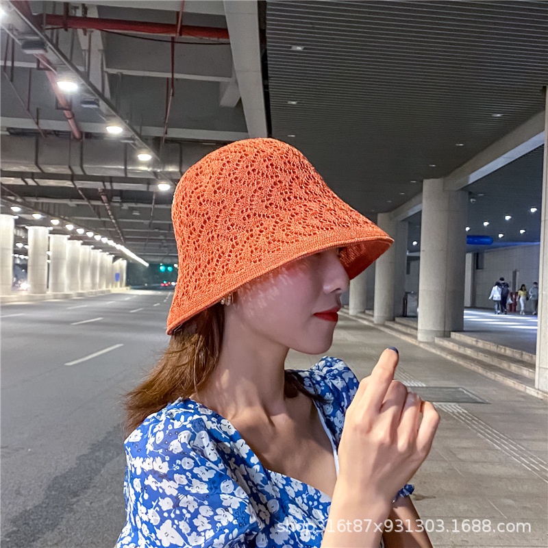 Topi Bucket Matahari Musim Panas Model Sisi Ganda Gaya Korea Untuk Wanita