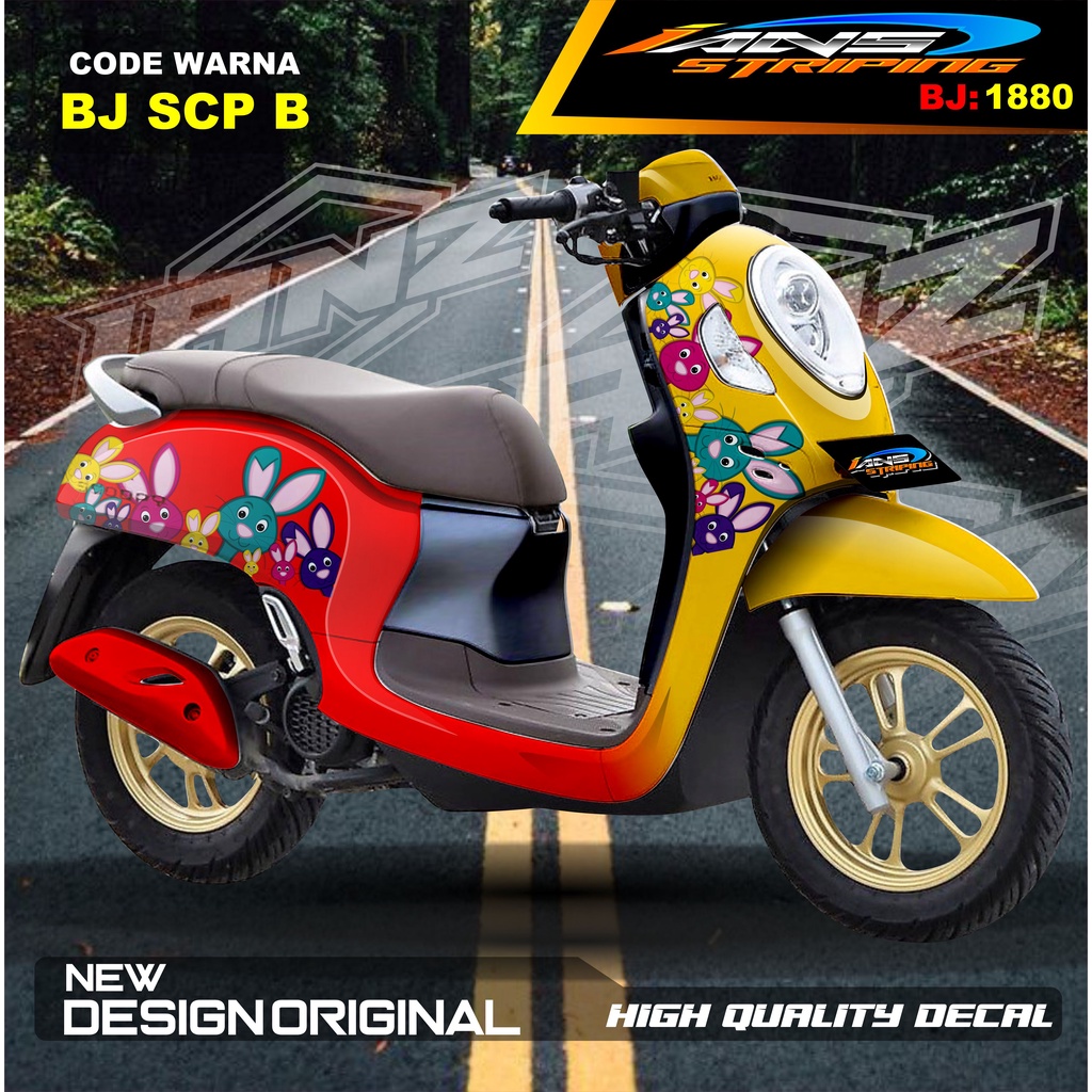 STIKER FULL BODY SCOOPY / STICKER ALL NEW SCOOPY / STIKER FULL BODY SCOOPY TERMURAH / STIKER MOTOR SCOOPY / STIKER MOTOR