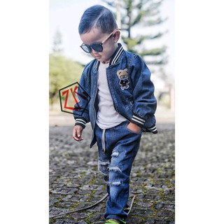 45 Model Jaket Jeans Anak Terbaru HD Terbaru