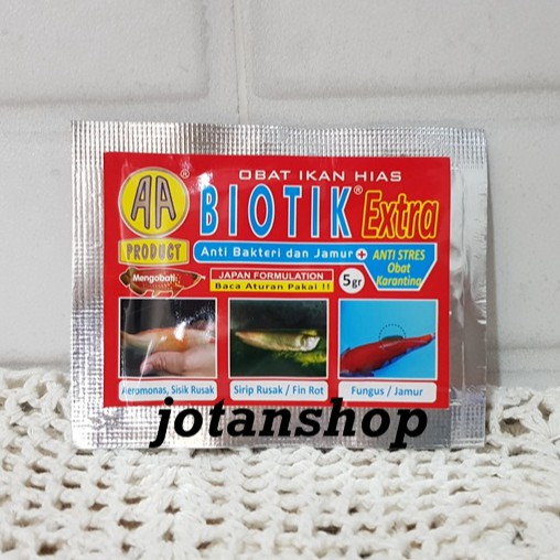 Biotik Extra Obat karantina Anti Jamur dan Bakteri Ekstra Anti Stress Ikan Hias