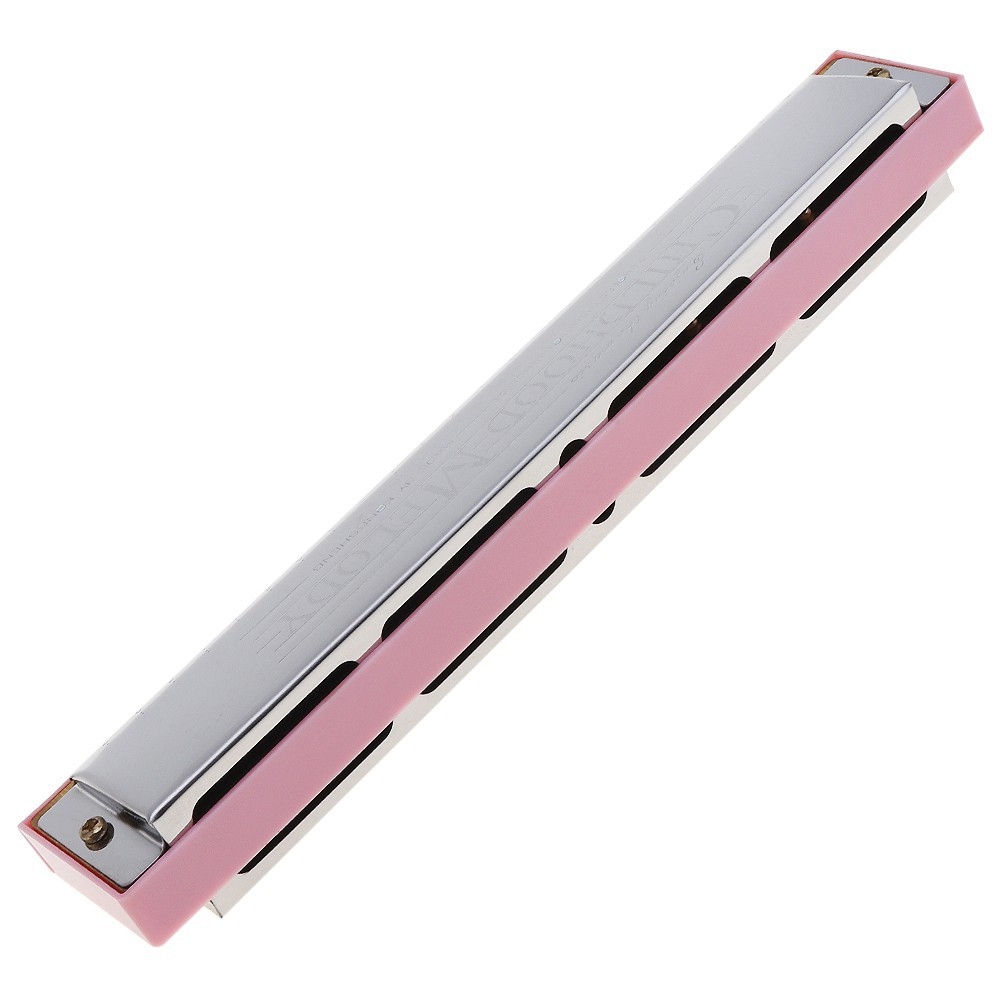 Harmonika Tremolo 24 Lubang Warna Pink