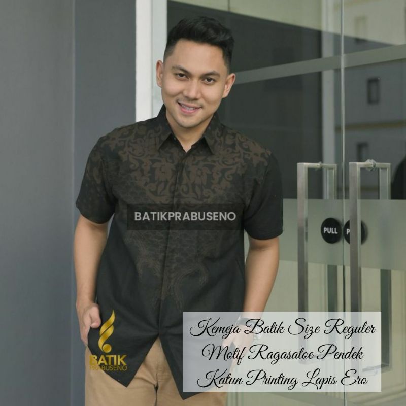 KEMEJA BATIK PRABUSENO/KEMEJA KERJA BATIK PRIA BY BATIK PRABUSENO/KEMEJA BATIK PRIA SIZE REGULER