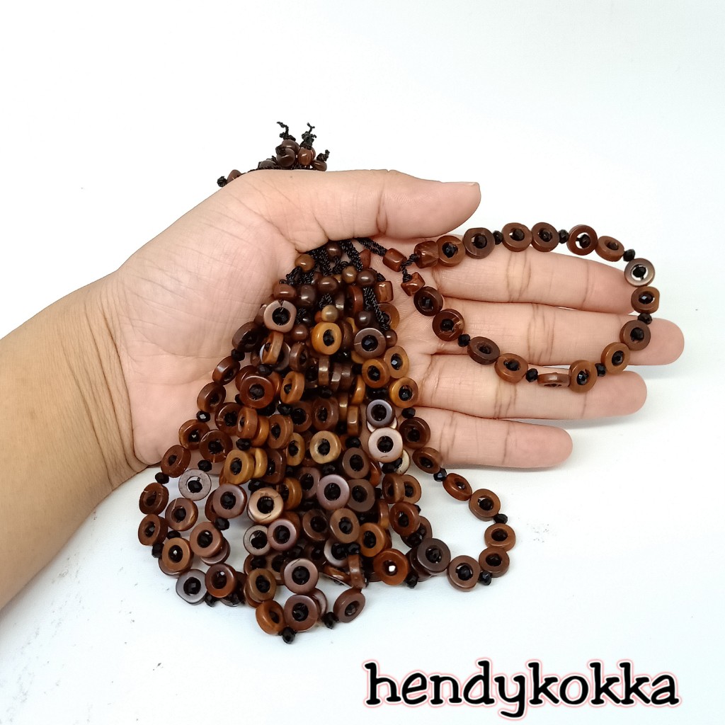 10pcs gelang kokkka kaukah ring crystal coklat