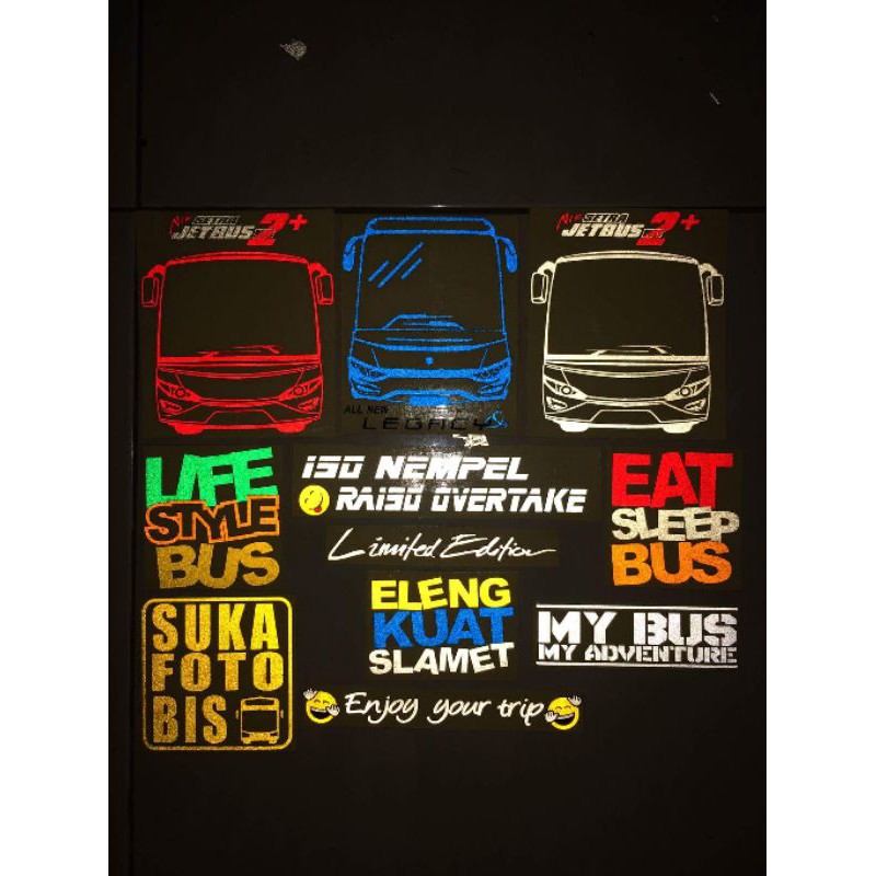 Sticker Cutting Jetbus