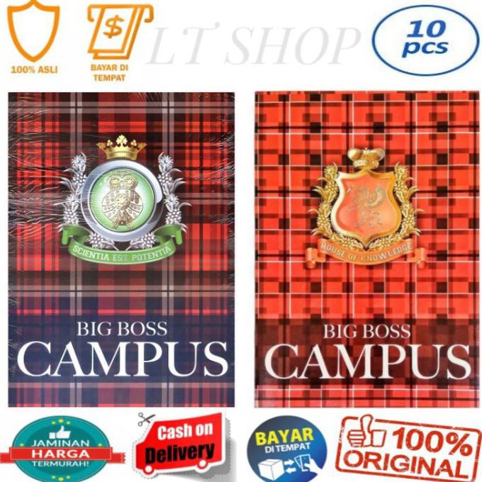 

1 Pack Isi 10 Pcs Buku Tulis Big Boss 36 Lembar Ukuran Boxy Wildastore92