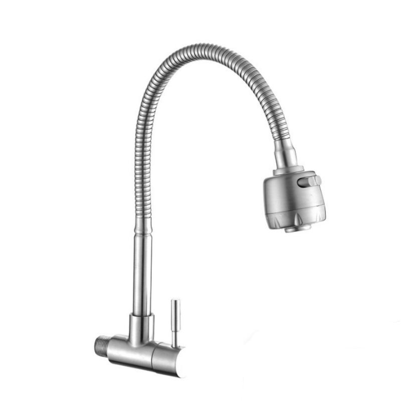 Kran angsa fleksibel stainless 304 / kran dapur stainless 304