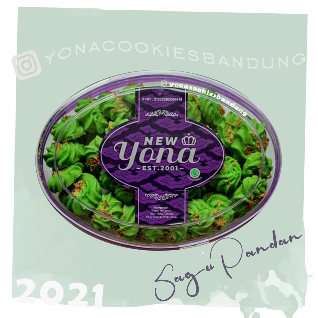 New Yona Cookies - Sagu Pandan