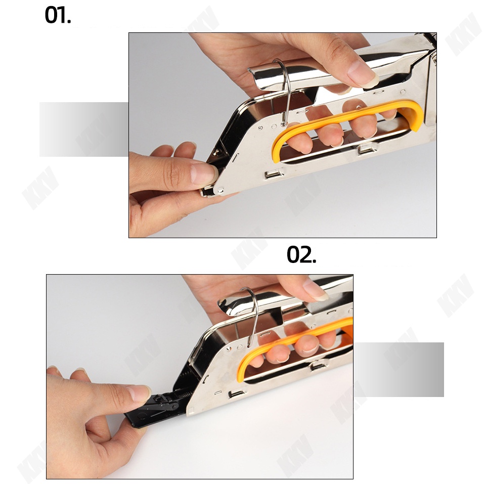 Stapler Tembak Cekrekan Pengokot Hekter Gun Tacker Guntacker Staples Sofa, Staples Jok Stepler Motor, Kursi, dll