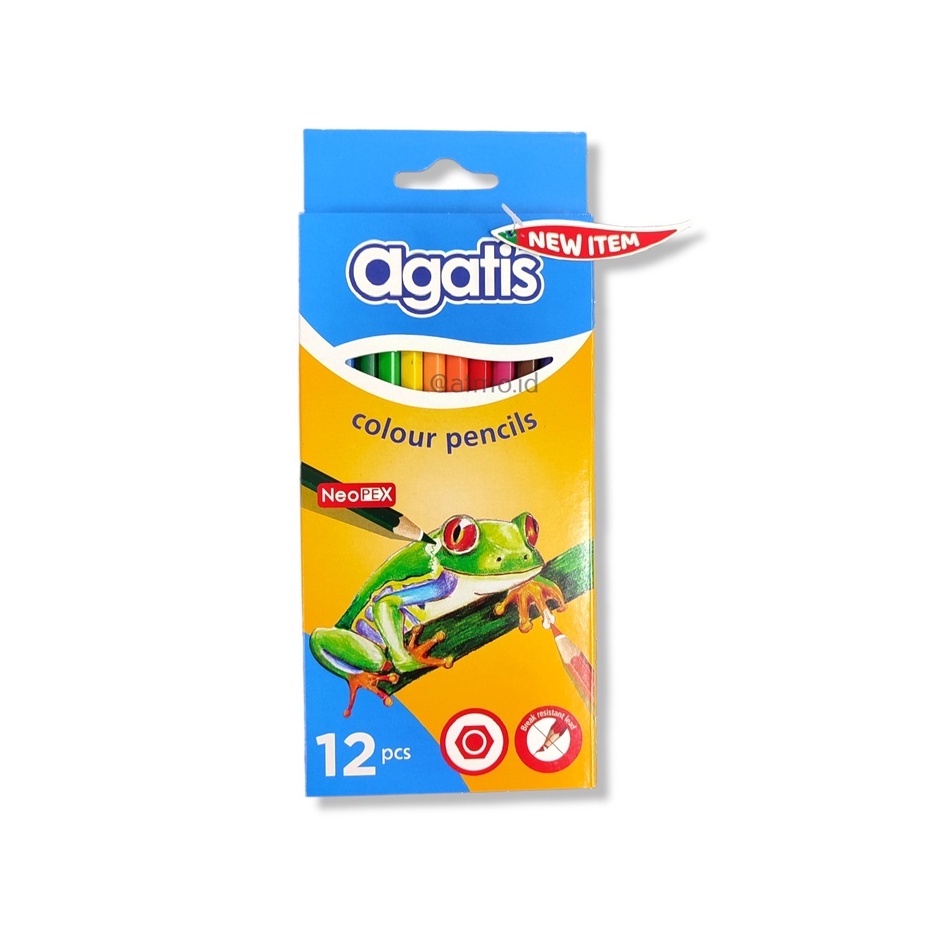 

Pensil Warna AGATIS Neopex 12 Warna Hexagonal Shape NH-C-12 01 - Set SHAMO