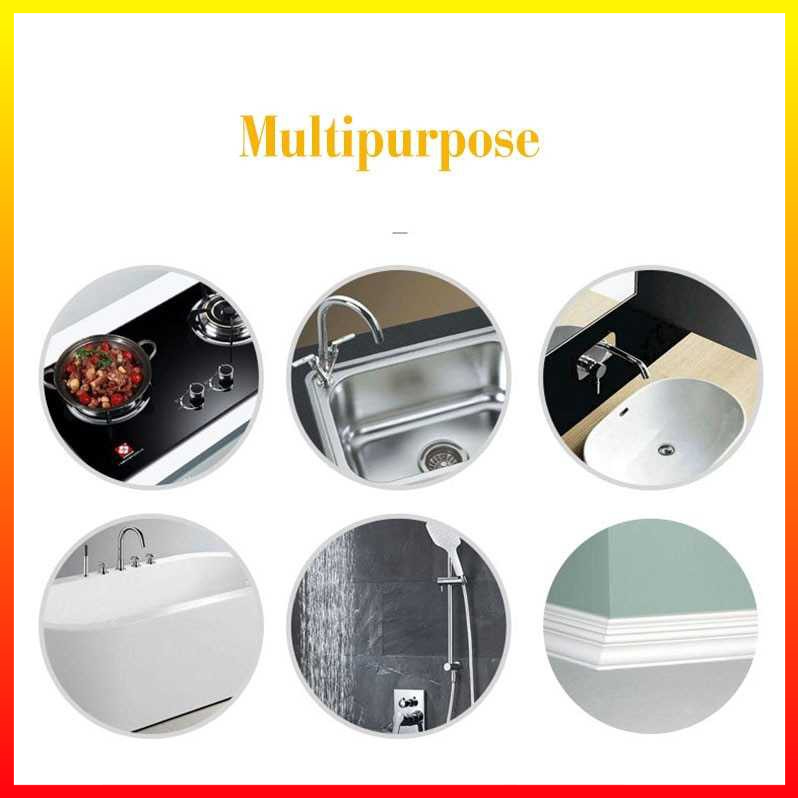 Lakban Solasi Perekat Dapur Tempat Cuci Piring Kamar Mandi Bathtub Anti Bocor Sink Seal Tape 3 Meter Acrylic  Taffware - 7RHX5DTP