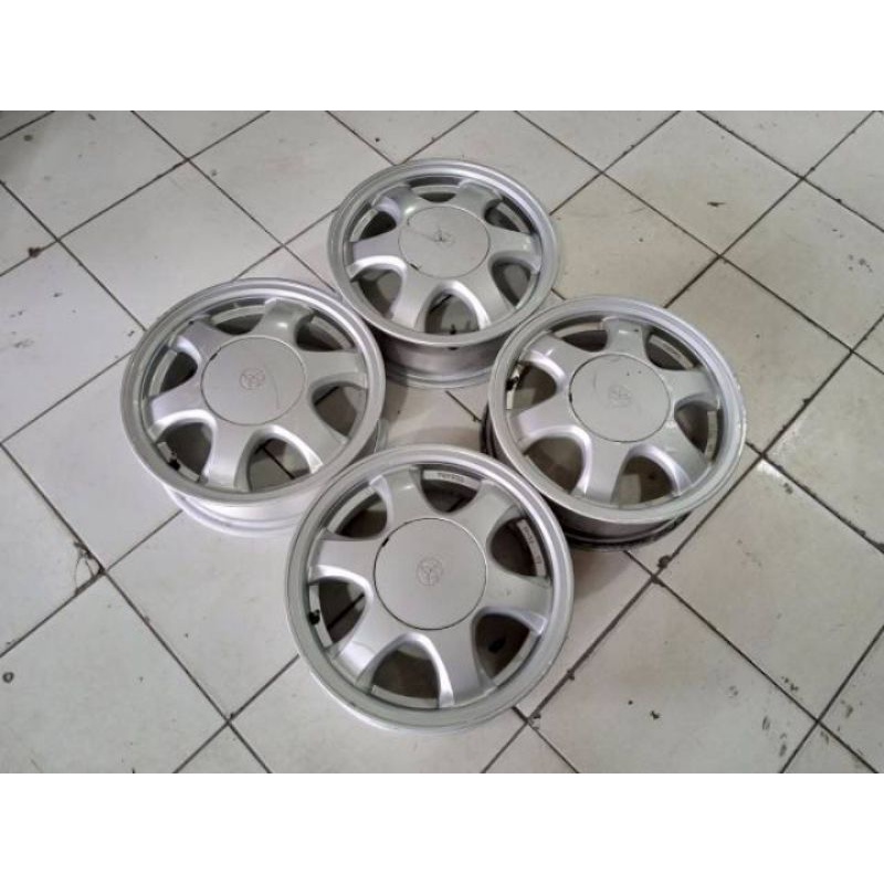 jual velg mobil bekas soluna murah ring 14 seken geratis ongkir