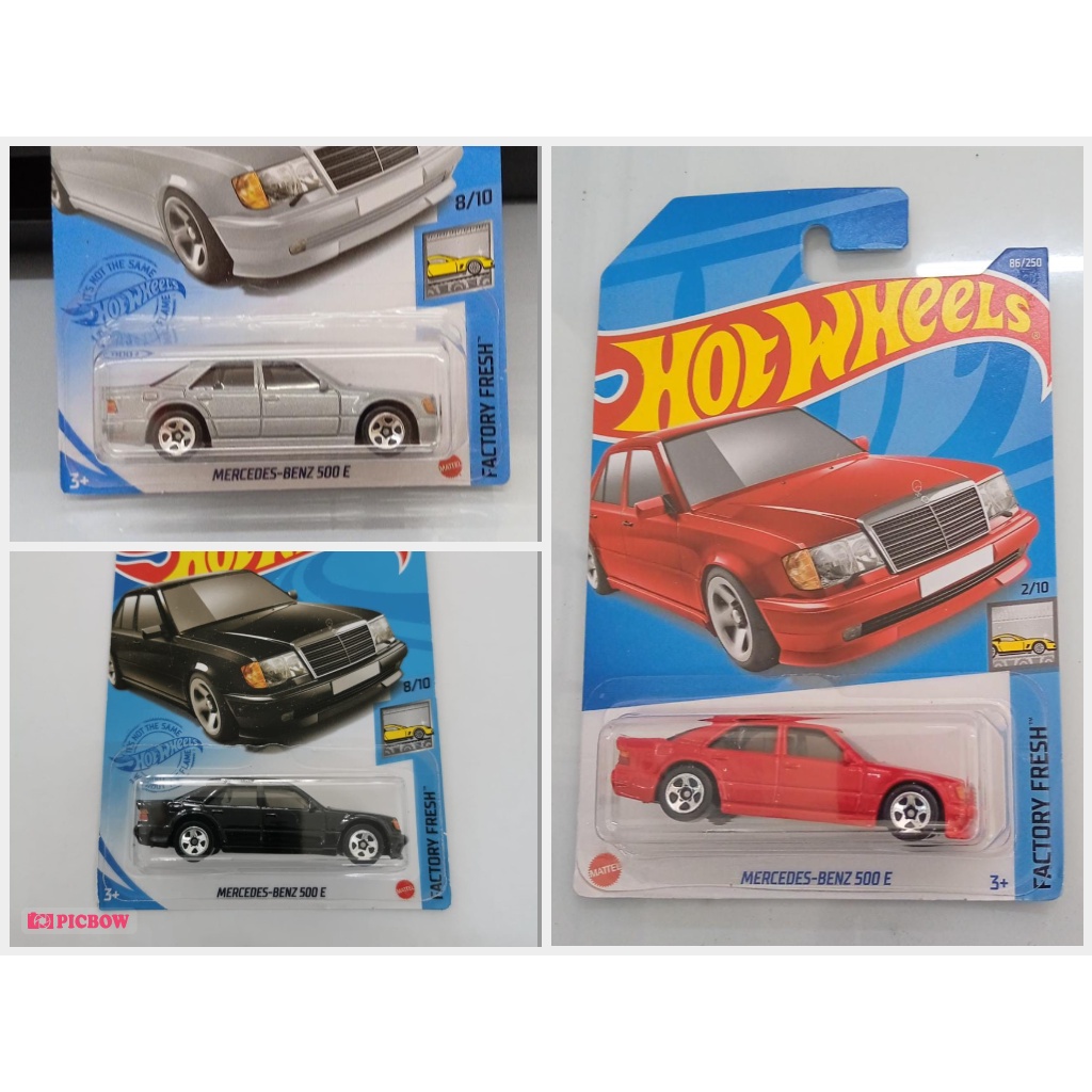 BEST SELLER | MERCEDES BENZ 500 E Hitam Merah Silver Diecast Hot Wheels HW Mercy Mercedes Benz Factory Fresh Hotwheels Mobil