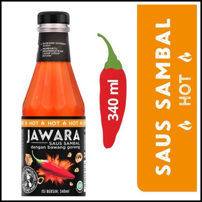 Terlaris Jawara Saus Sambal Hot 340Ml