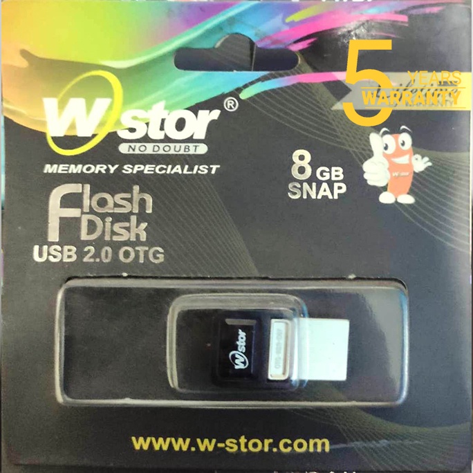 Flashdisk Otg 8gb Wstor Packing BERGARANSI