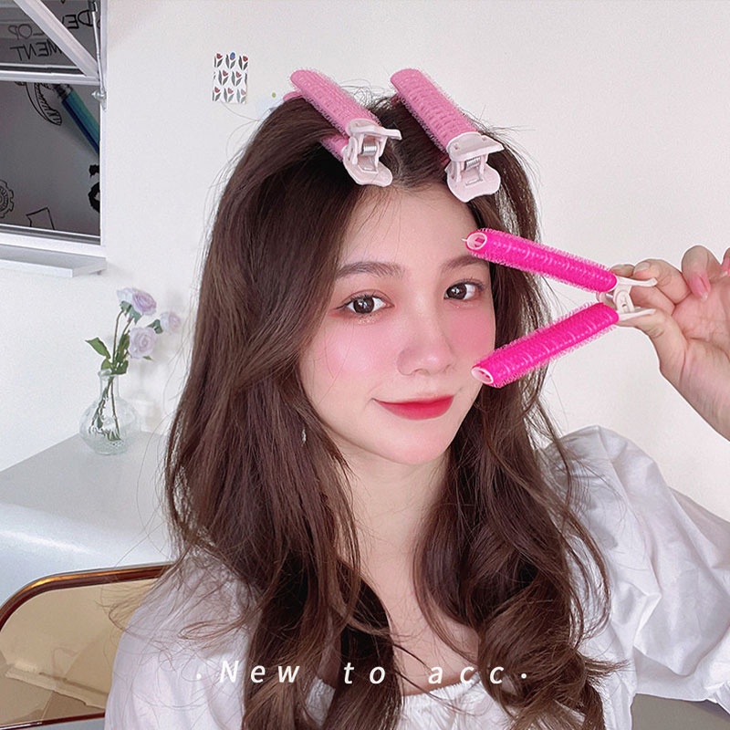 Wig / Rambut Palsu Wanita Model Korea Dengan Poni Built-in Keriting