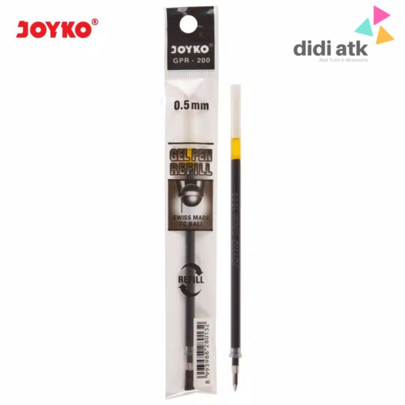 

Gel Pen Refill Isi Ulang Pena Jel Isi Pulpen Joyko GPR-200 0.5 mm 1 Pcs