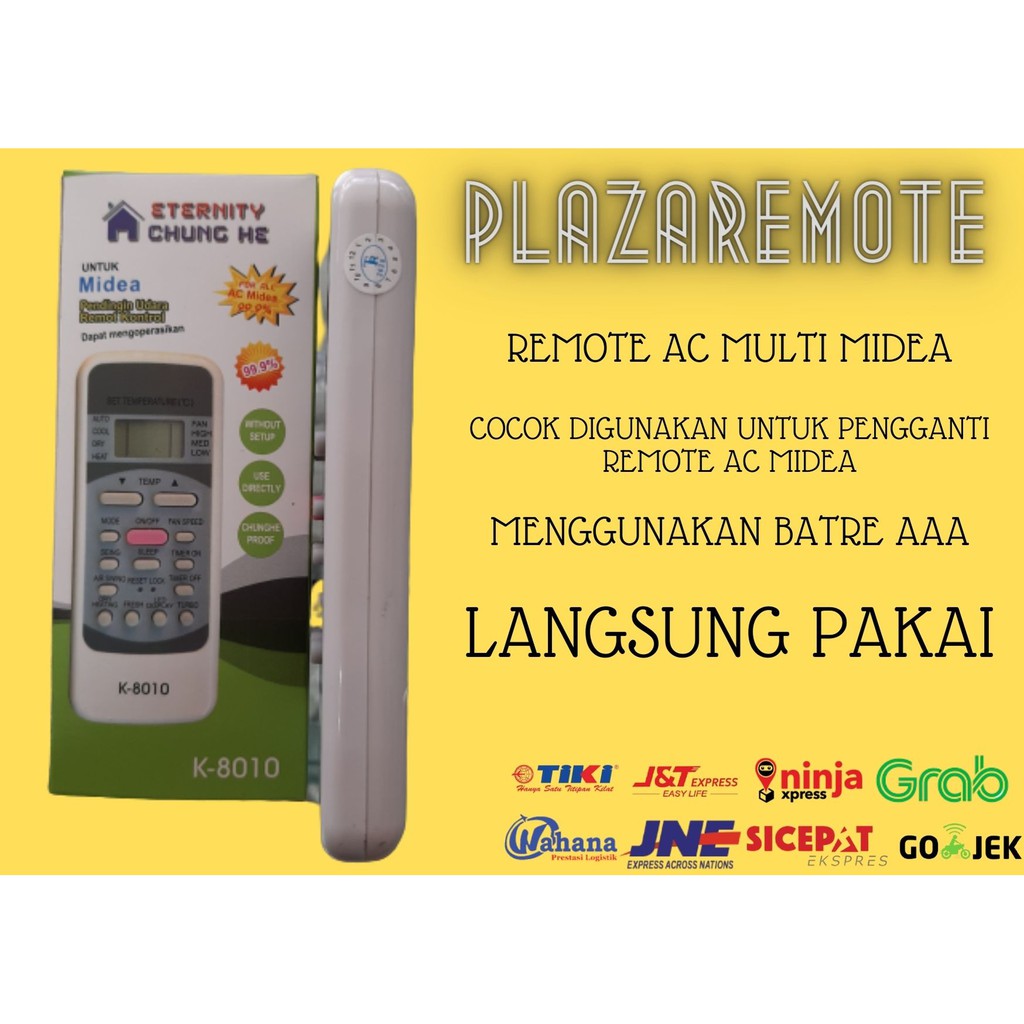 Remote remot AC MIDEA MULTI series chunghe 8010TR