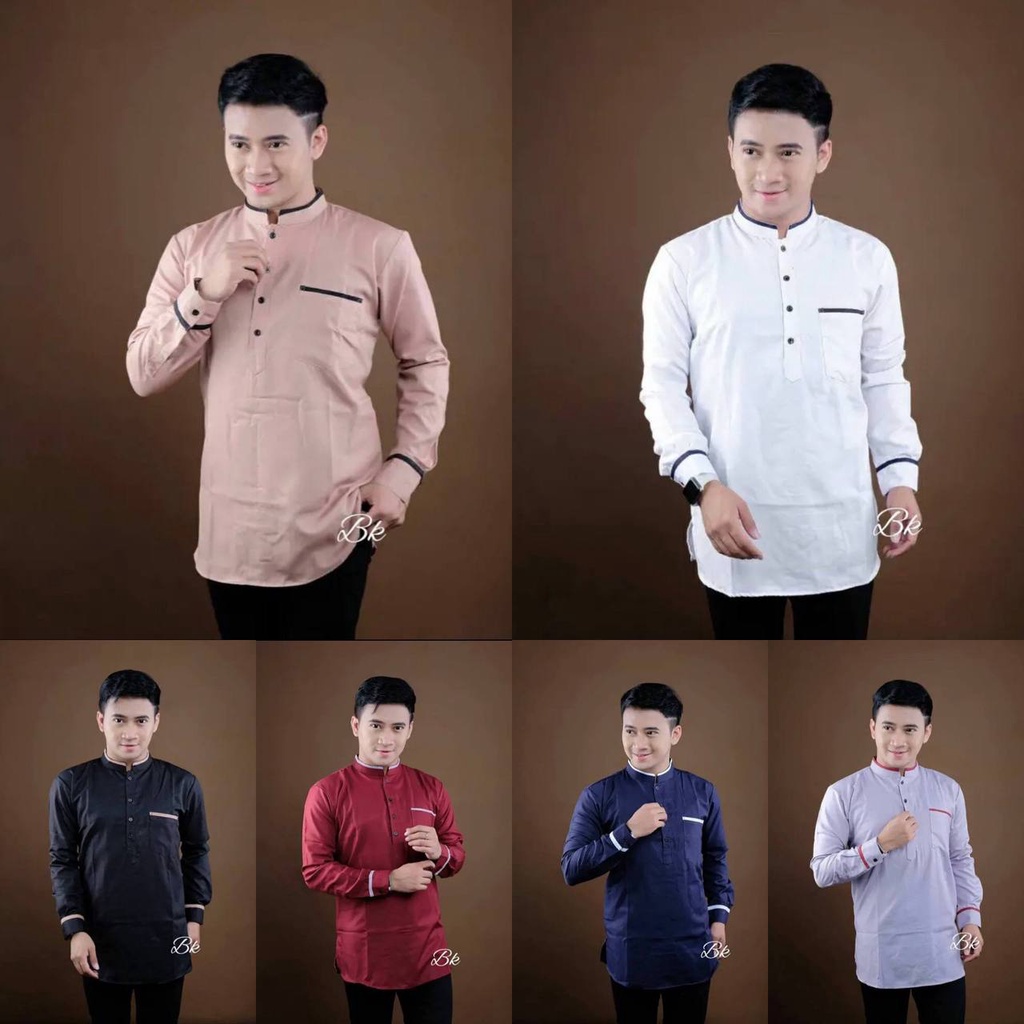 KURTA PANJANG LIST KERAH KEISHAN.ID