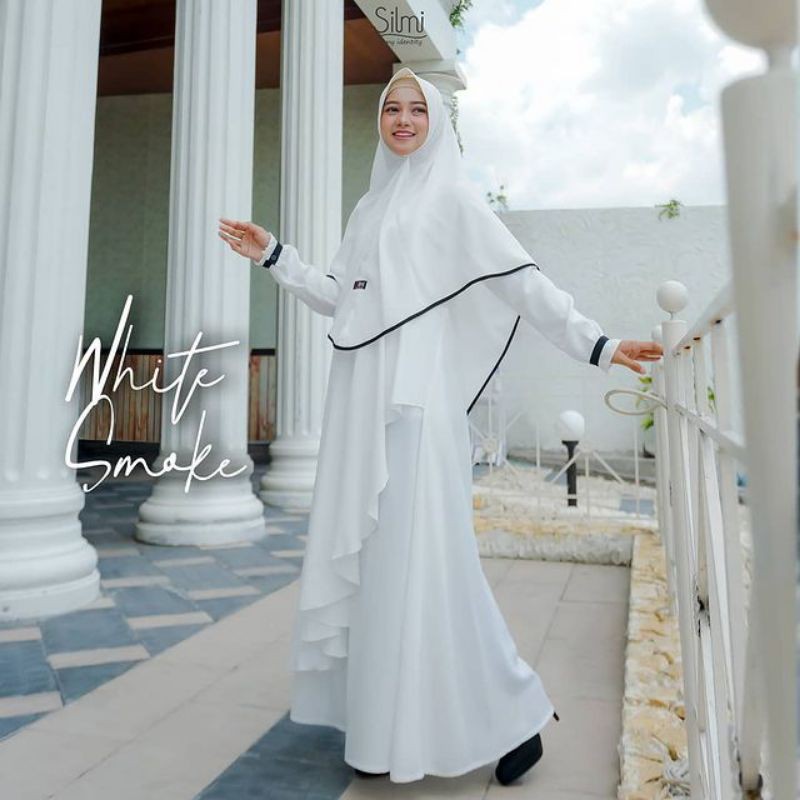 Dress Arafah Syari + Kimar Terbaru by Silmi