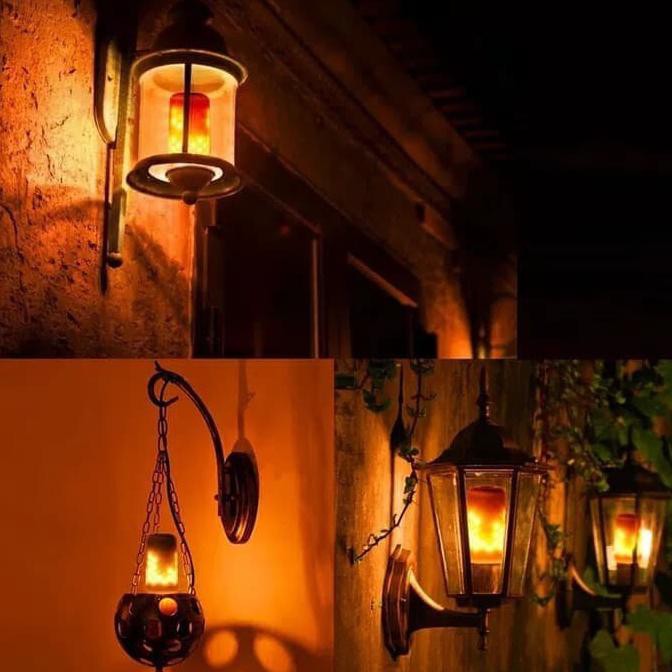 READY Lampu Led Api 9W Obor Led Bohlam Lampu Led Api Lampu Taman E27 3 in .