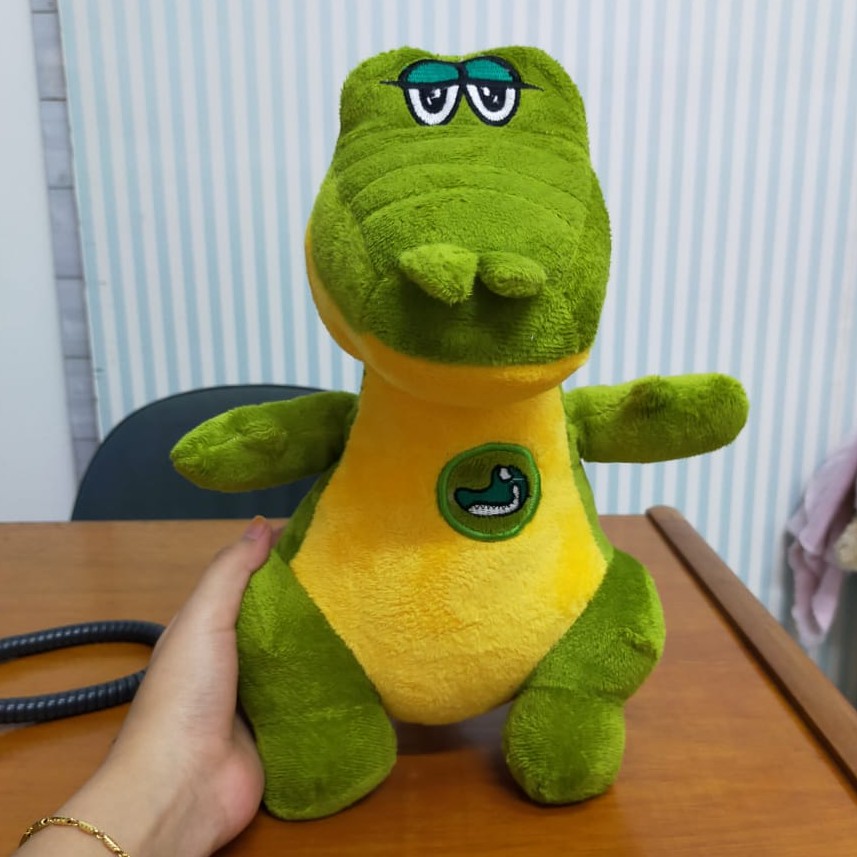 Boneka Buaya Standing 30cm/boneka crocodile/boneka animal/boneka anak lucu