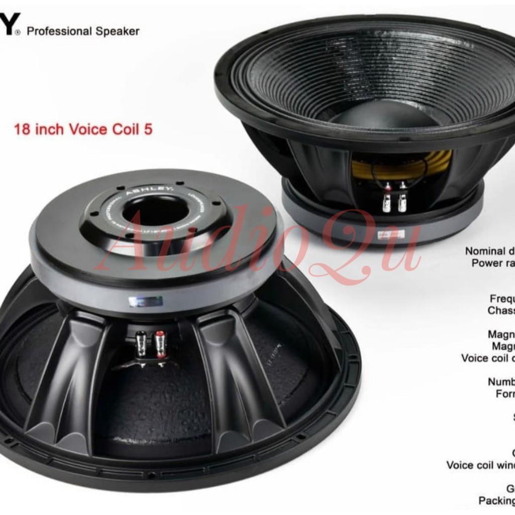 SPEAKER COMPONENT ASHLEY LF18V500/ LF18 V500/ LF 18 V500 ORIGINAL 18INCH