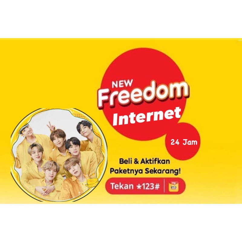 INDOSAT FREEDOM INTERNET 39GB 50B MURAH (BACA DESKRIPSI) (NOMER TULIS DI CHAT. WAJIB UNREG)